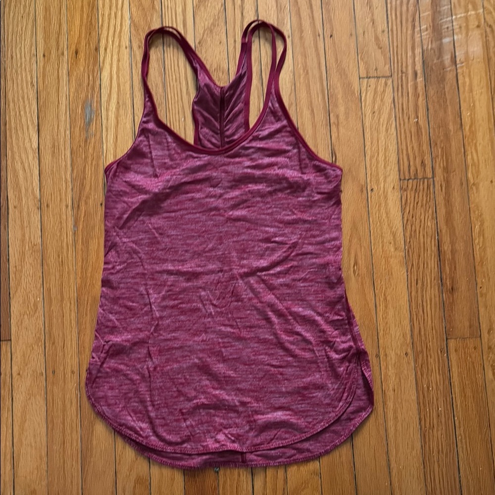 Lululemon Soft Burgundy Tank Top